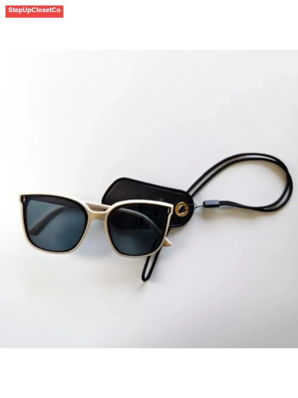 2pk Leather Glasses Holder Necklace Eyewear Lanyard Hands-Free Sunglasses Strap